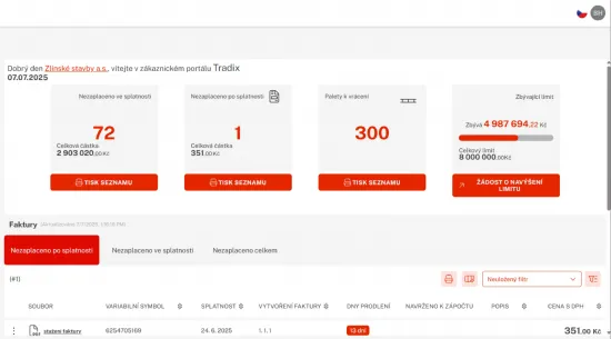 B2B Portál